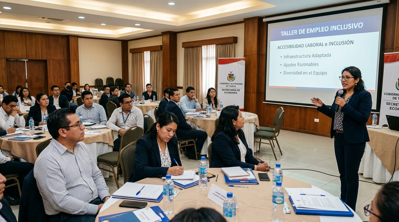 Capacitación a empresarios y directivos sobre inclusión laboral adaptada en Tarija